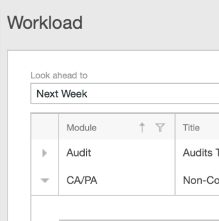 Legacy workload with limited sorting and filtering