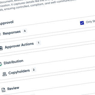 Task management quick action panel