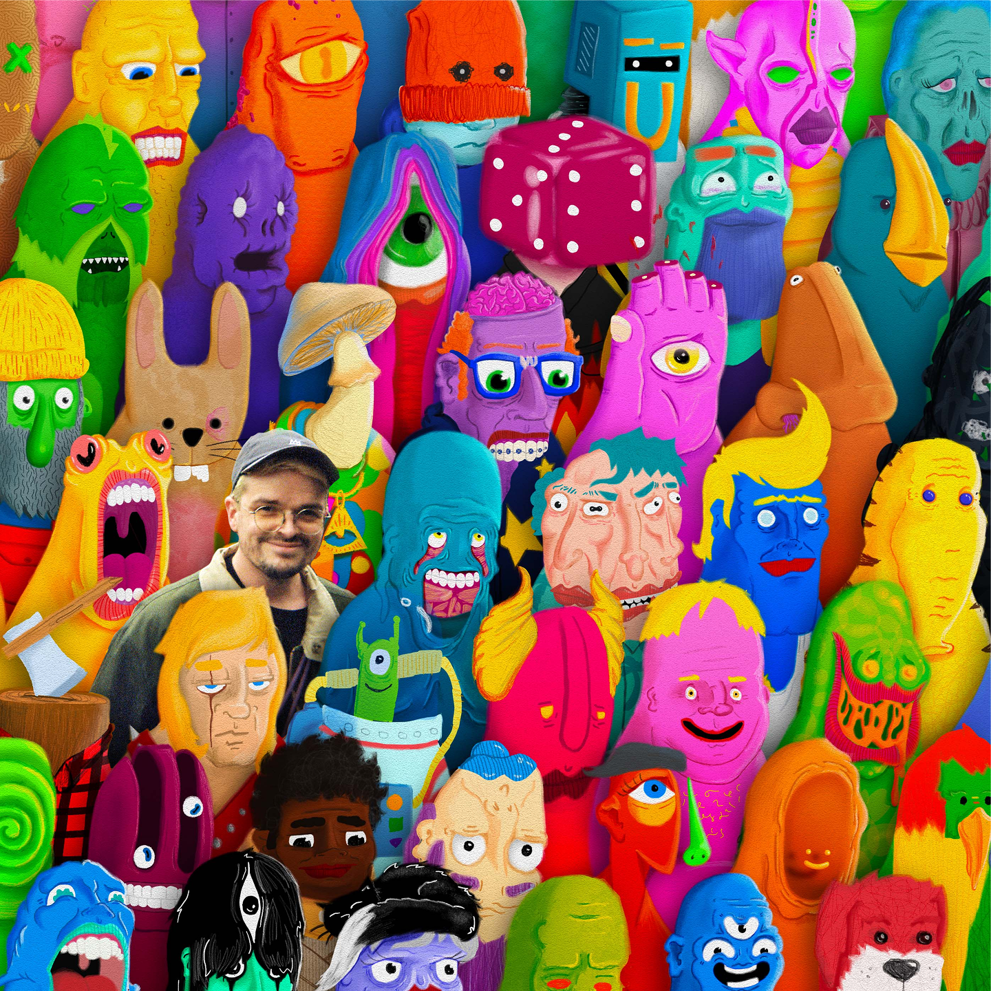 Dodecca's colourful cast of handmade characters